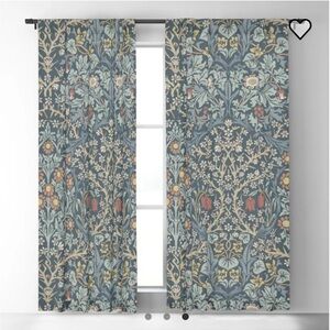 William Morris Vintage Blackthorn Indigo Curtains